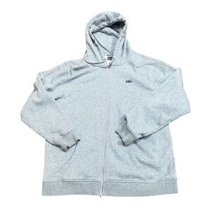 Nike Light Gray Full-Zip Hoodie Sweatshirt